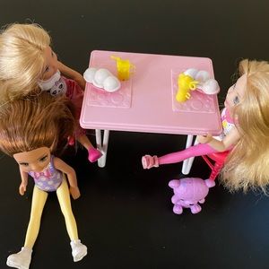 Barbie Chelsea doll playset bundle